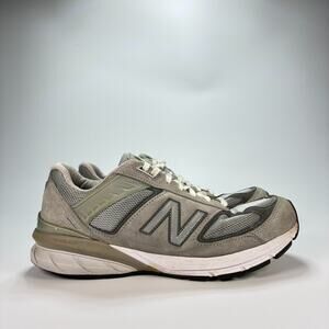 New Balance 990v5 Grey Running Shoes Lace Up Cushioned Sneakers Men’s Size 9